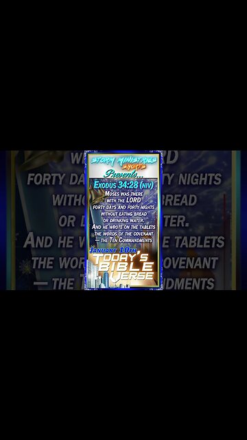 01.10.2023 | STORM MINISTRIES | Daily Bible Verse | Exodus 34:28 (NIV) | #shorts