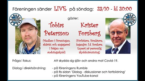DIALOG 22-10-23 // Att skydda sig själva och andra mot covid-19