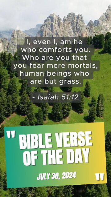 Bible Verse of the Day: July 30, 2024