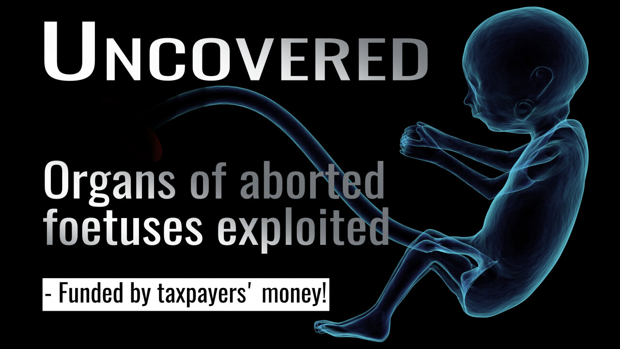 Organs of aborted fetuses exploited - Funded by taxpayers' money! | www.kla.tv/23348