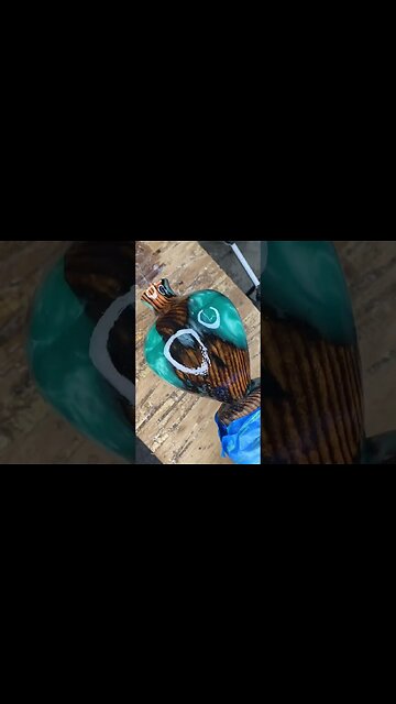 Driftwood and resin vase