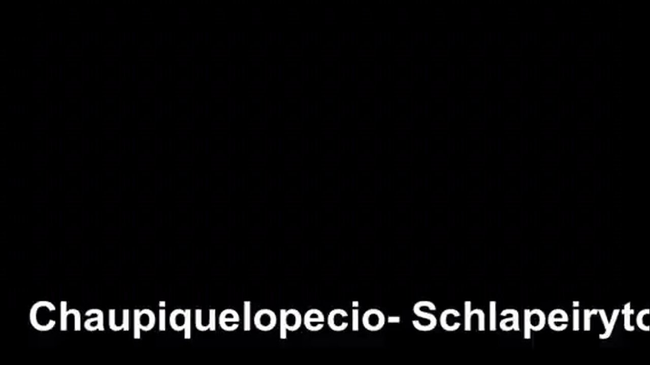 Chaupiquelopecio - Schlapeirytockrond 8x slowandfast