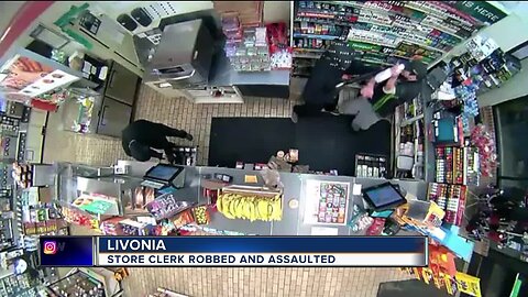 Livonia store clerk robbed and assaulted