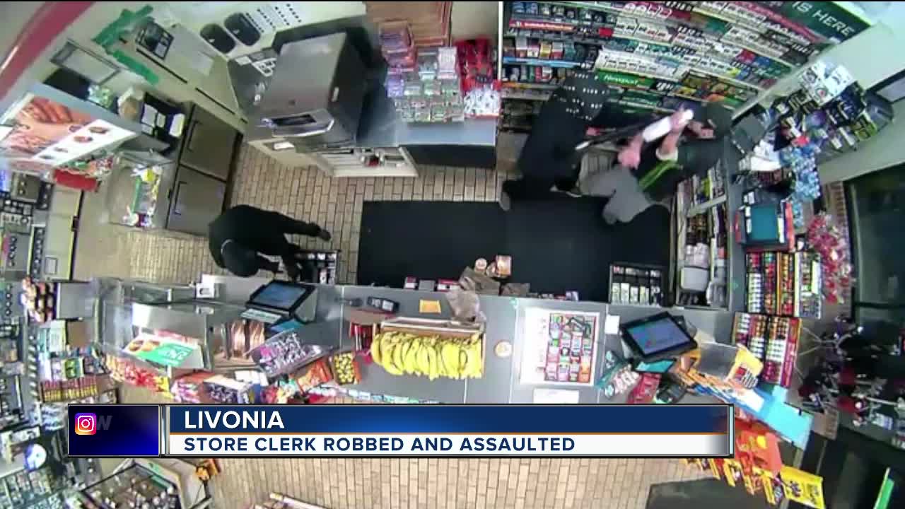 Livonia store clerk robbed and assaulted