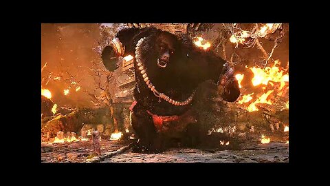 Black Myth Wukong - Black Bear Guai Boss Fight (4K 60FPS)