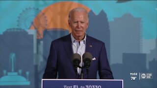 Joe Biden's drive-in rally cut short due to rain in Tampa