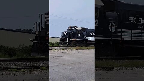 FEC-105 returning north as 206 at South Daytona MP 112 July 16 2023 #railfanrob #fec206