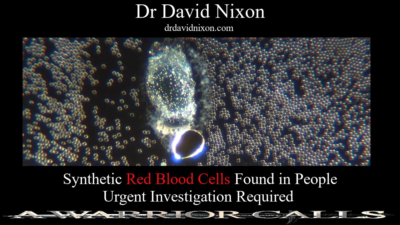 URGENT INVESTIGATION Synthetic Red Blood Cells Found in People