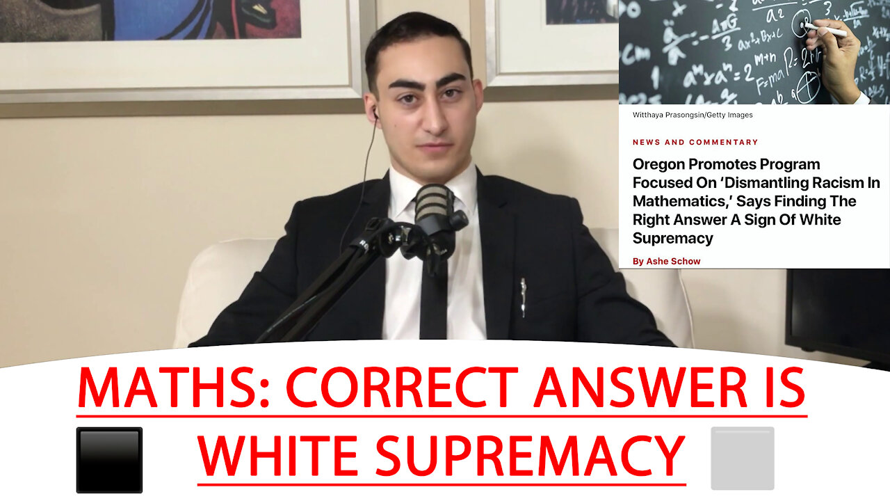 🔴 MATHS: CORRECT ANSWER IS WHITE SUPREMACY ⬛️ ⬜️