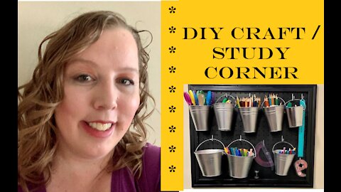 DIY Craft Corner Homework Station