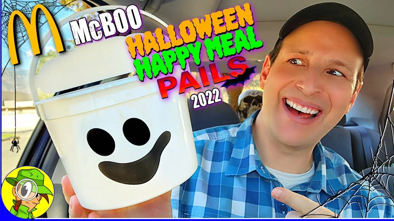 McDonald's® HALLOWEEN HAPPY MEAL PAILS 2022 Review 🎃🤗🪣 McBoo! 👻 Peep THIS Out! 🕵️‍♂️