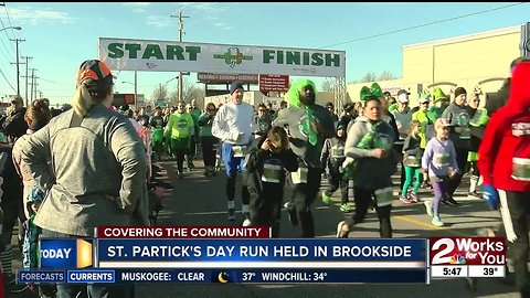 St. Patrick's Day run held on Brookside