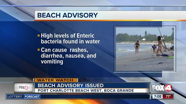 Bacterial contamination closes two Charlotte County beaches