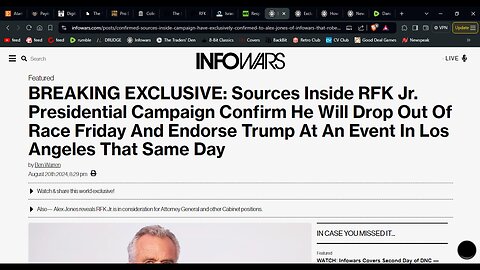 Not Our Rest RFK Jr to Endorse NERO TRUMP on Friday