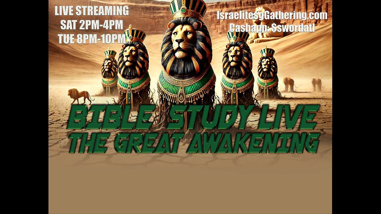 The Great Awakening - Israelites Gathering Bible Study Live