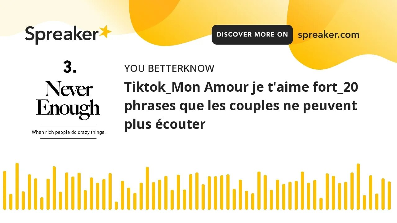 Tiktok_Mon Amour je t'aime fort_20 phrases que les couples ne peuvent plus écouter