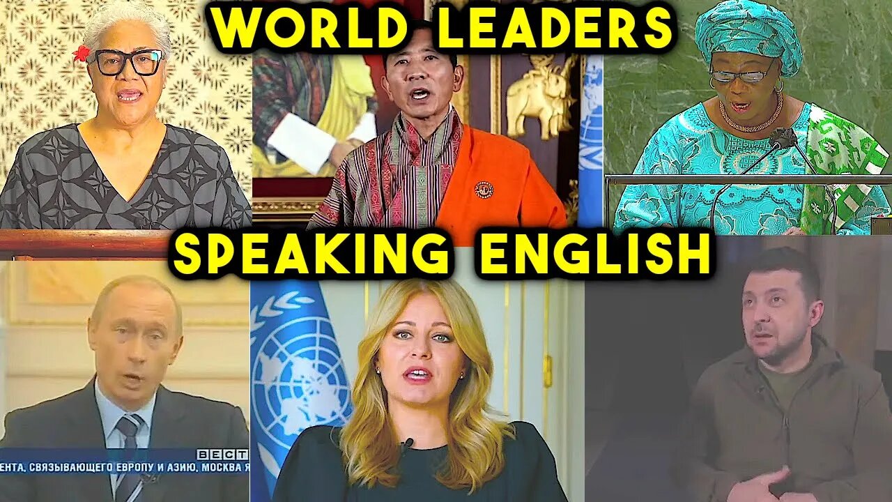 Amazing English Accents of World Leaders.