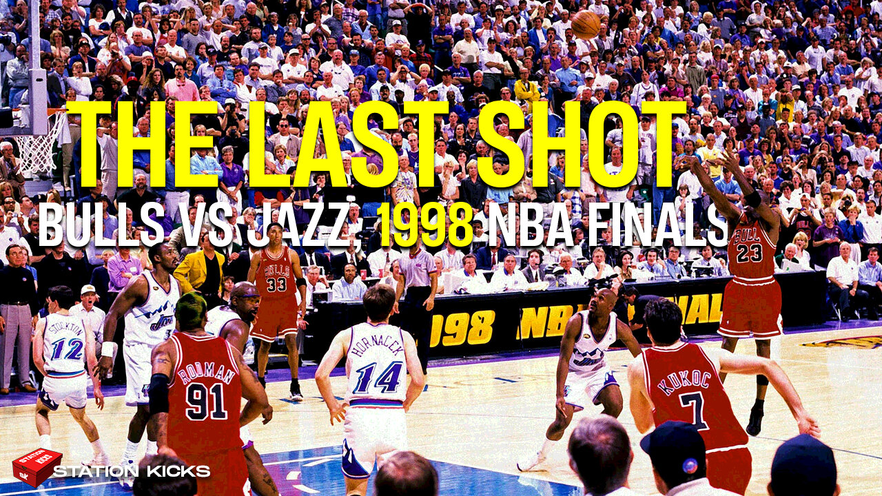 Michael Jordan's Game "THE LAST SHOT" Bulls vs Jazz 1998 NBA Finals - Game 6 Highlights - 50 fps