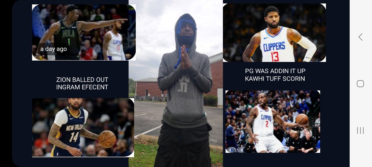 LA CLIPPERS VS NO PELICANS WENT TOO DA HIGHT ZION WILLIAMSON BRANDON EFECENT KWL AN PG TUFF MAKE💪🏾🔵