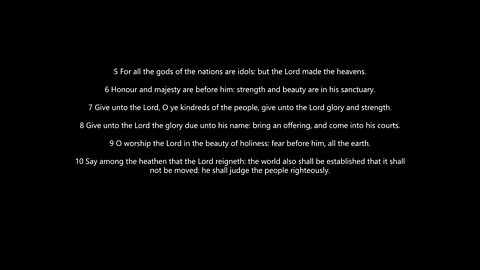 Psalm 96 set to Music | FWBC with Lyrics