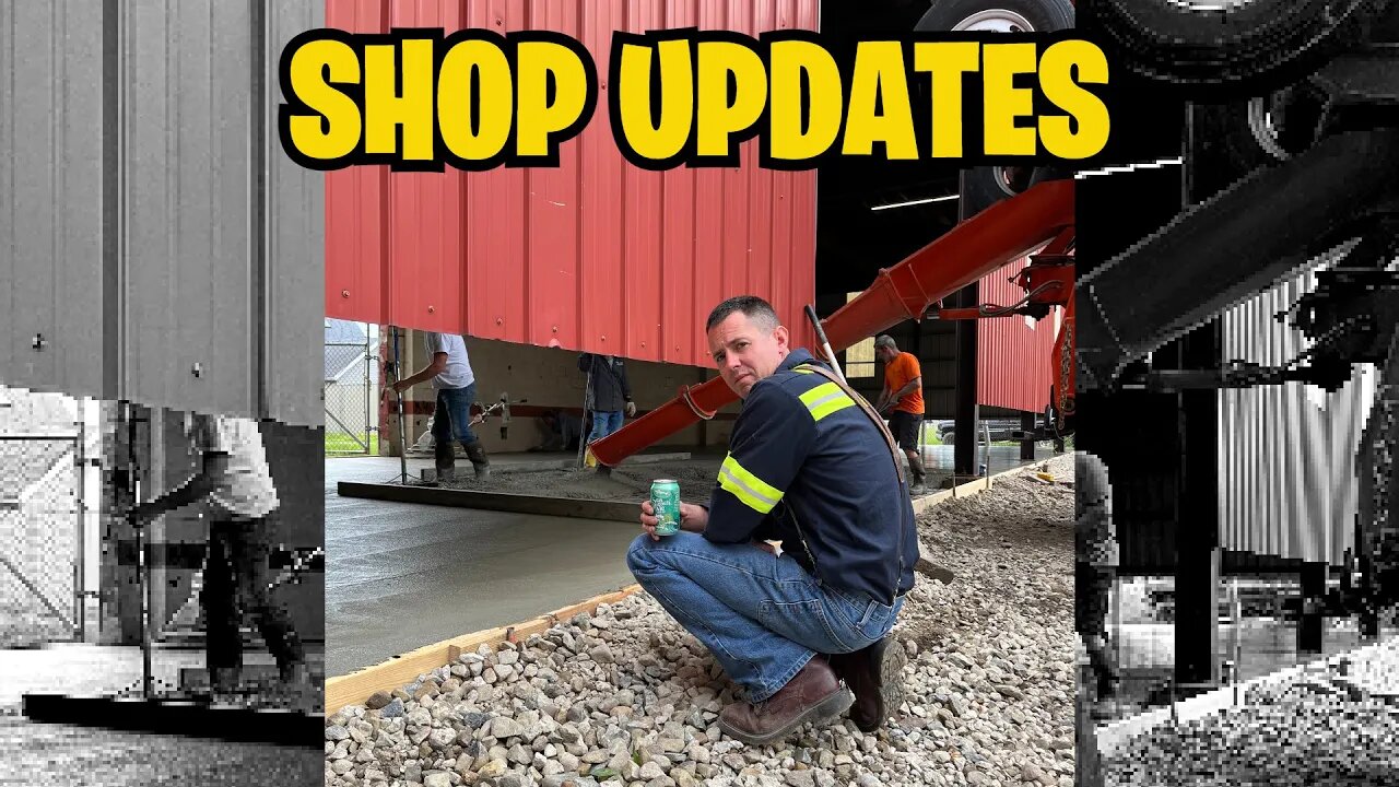 How we turn an old building into a perfect semi truck repair shop - May updates #shorts