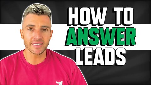 How I Answer When Leads Come From My Website