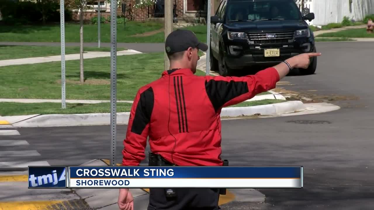Undercover police target pedestrian safety in Shorewood