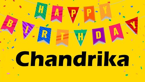 Happy Birthday to Chandrika - Birthday Wish From Birthday Bash