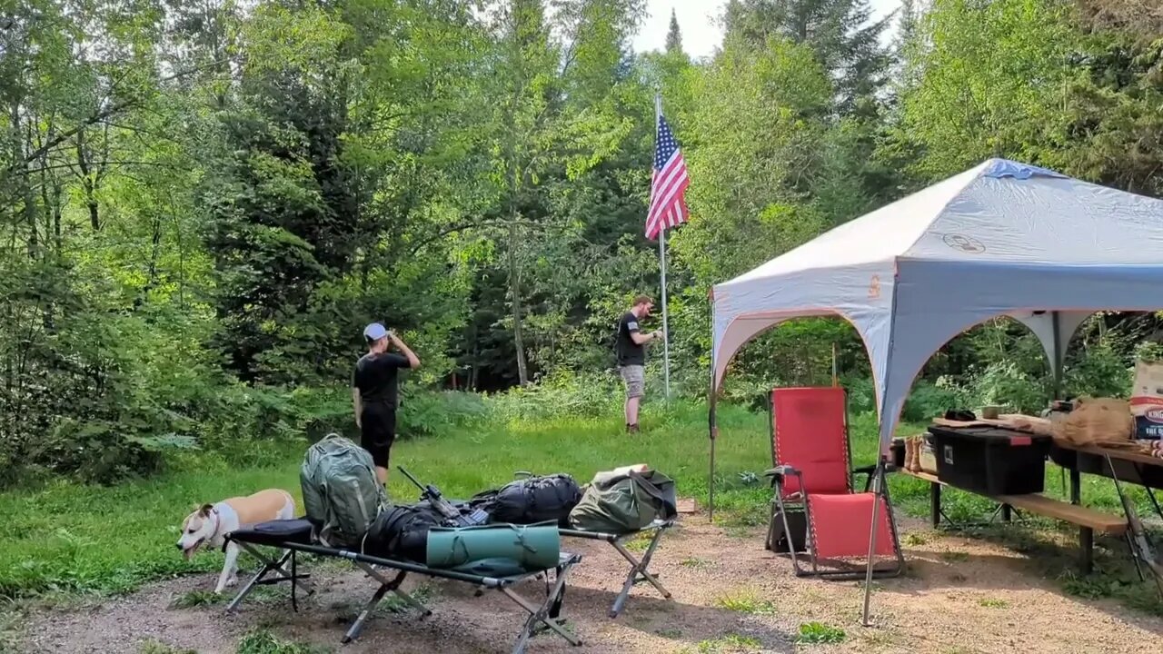 Raising the Flag at Boone Base πΊπ²