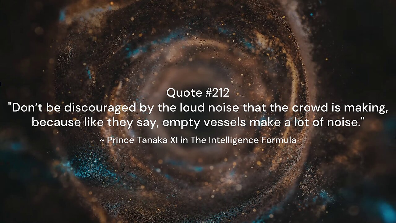 Quote #211-215 & More Insight: Prince Tanaka XI