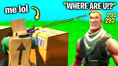 I Pretended To Be A BOX In Fortnite