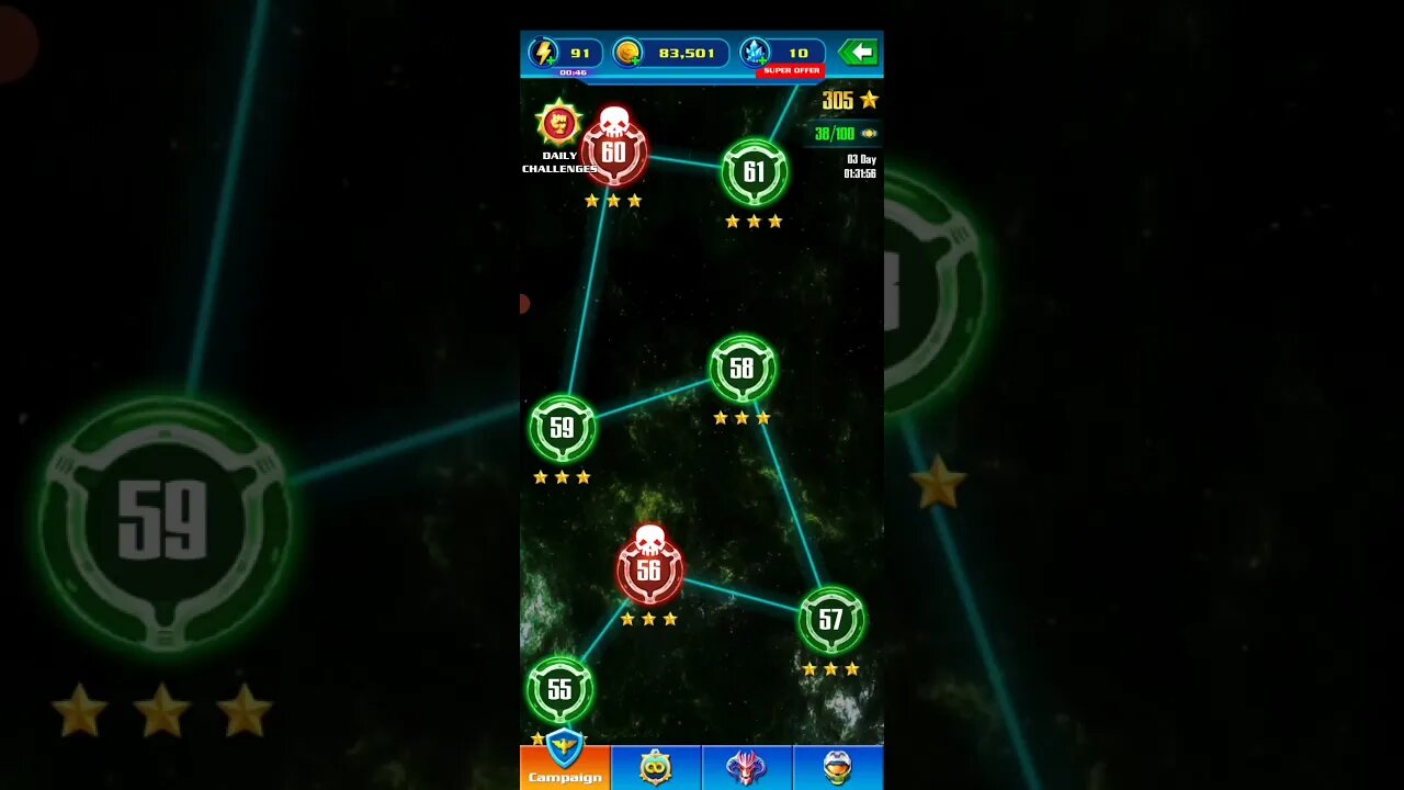 GALAXY ATTACK ALIEN SHOOTER - LEVEL 57 MEDIUM