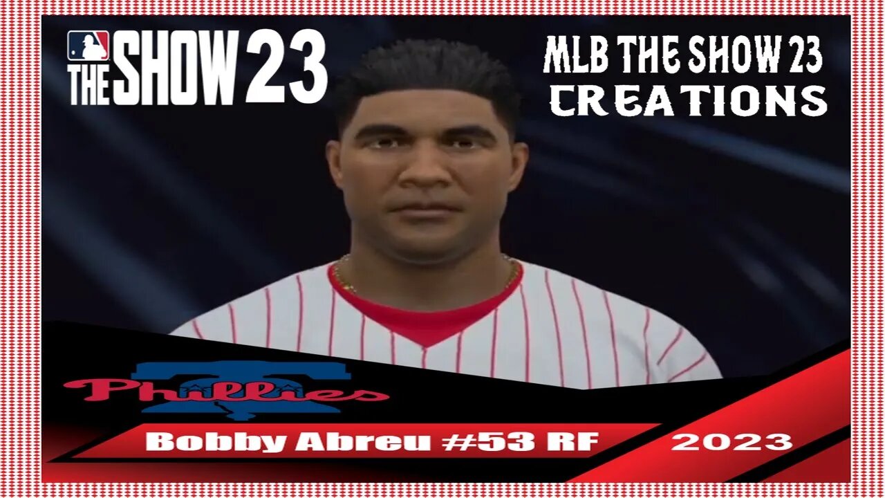 How To Create Bobby Abreu Mlb The Show 23 | Head Shape