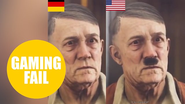 Makers of a new Nazi game have censored Hitler for the German release by removing his MOUSTACHE