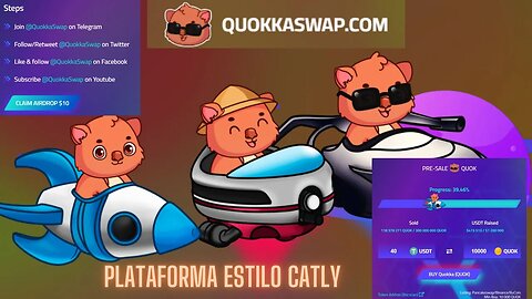 PLATAFORMA ESTILO CATLY COM AIRDROP DE $10 DOLARES