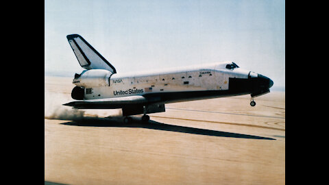 STS-1 - Landing at NASA's Dryden Flight Research Center