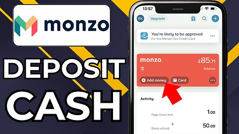 HOW TO DEPOSIT CASH IN MONZO