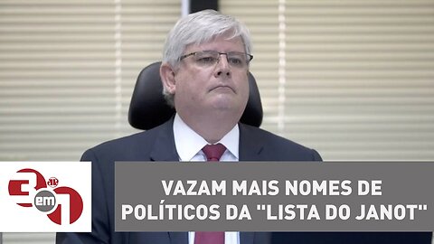 Vazam mais nomes de políticos da "lista do Janot"