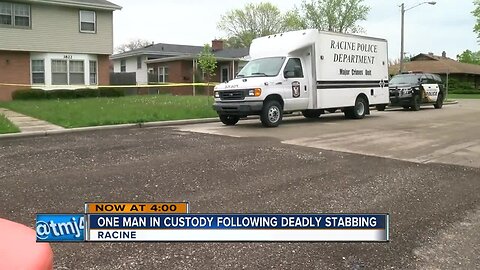 One man in custody after deadly stabbing