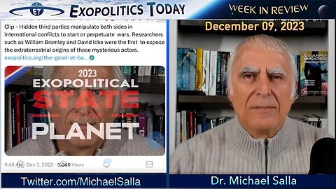 Week in Review with Dr. Michael Salla (12/9/23) | Exopolitcs Today