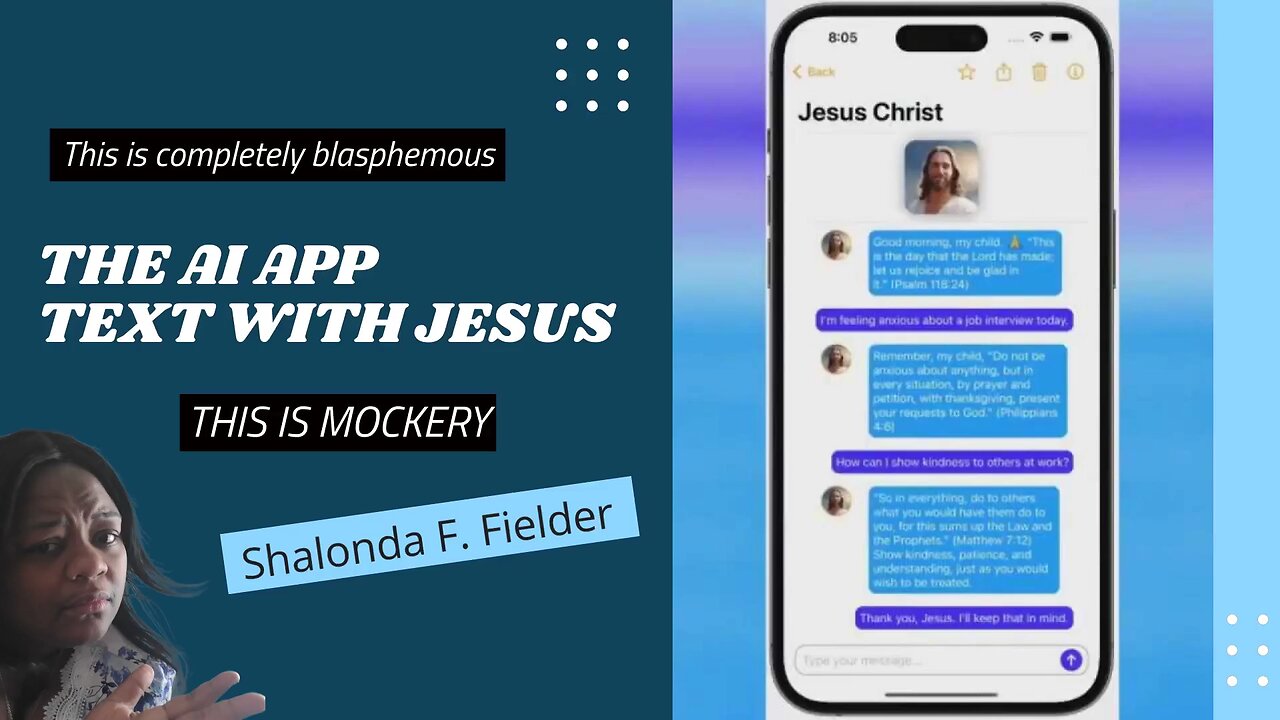 The Ai app text with Jesus (Blasphemy)