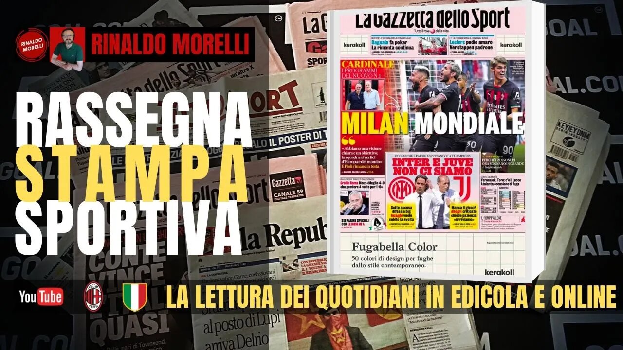 Grande Udinese, giù Roma. Cardinale a Milanello, Inzaghi riflette. Rassegna Stampa ep.123 | 05.09.22