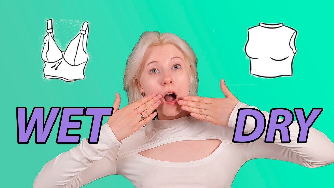 WET VS DRY CLOTHES I WHITE TOPS