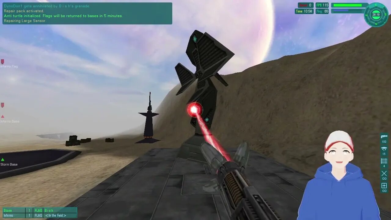 Tribes 2: Little bit of skrimishing.