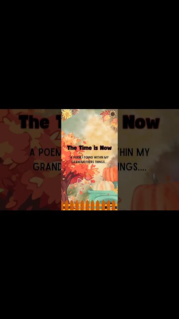 Just a creative video I put together to celebrate #fall & I loved the poem I found from grandma 🤍💜