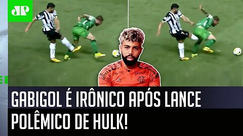 IRONIZOU! OLHA o que Gabigol FALOU após Hulk NÃO TER SIDO EXPULSO por CHUTAR jogador do Coritiba!