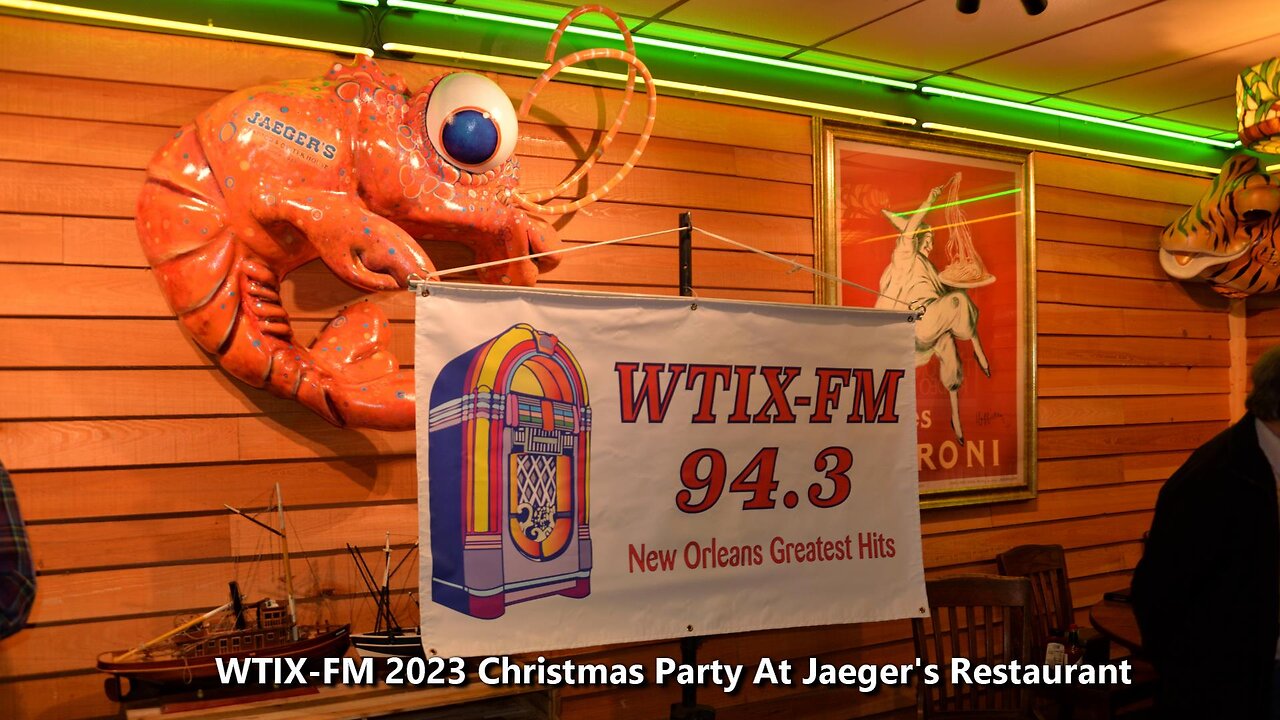 WTIX-FM Christmas Party 2023 at Jaeger's Seafood Restaurant & Oyster Bar in 4K