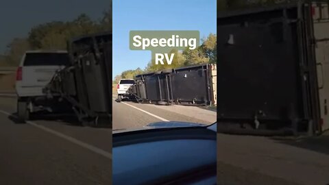 Speeding RV driver can't handle THE SWAY #rvlife