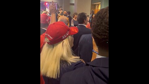 People leaving the Trump 2024 Victory Party burst into a beautiful moment of impromptu worship.