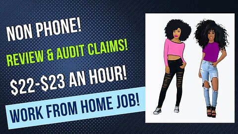 Review & Audit Claims Work From Home Job No Talking $22-$23 An Hour Remote Jobs No Degree